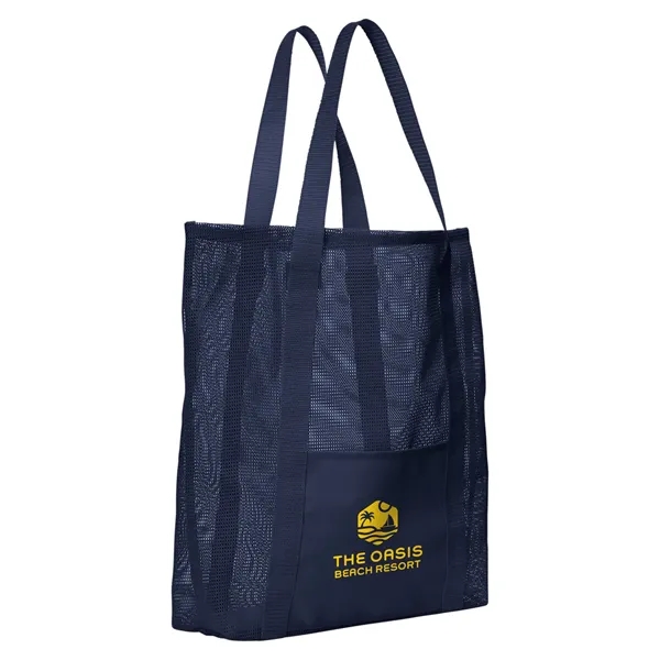 Belle Mare Beach Mesh Tote Bag - Belle Mare Beach Mesh Tote Bag - Image 3 of 7