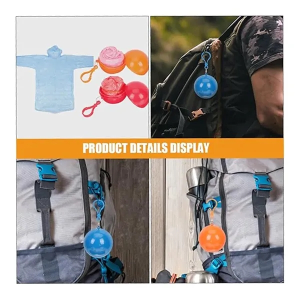 Portable Disposable Emergency Raincoats Ball - Portable Disposable Emergency Raincoats Ball - Image 2 of 3