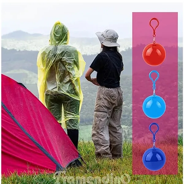 Portable Disposable Emergency Raincoats Ball - Portable Disposable Emergency Raincoats Ball - Image 3 of 3