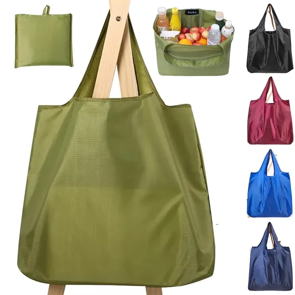 Large Waterproof Reusable Foldable Shopping Bag - Large Waterproof Reusable Foldable Shopping Bag - Image 0 of 8