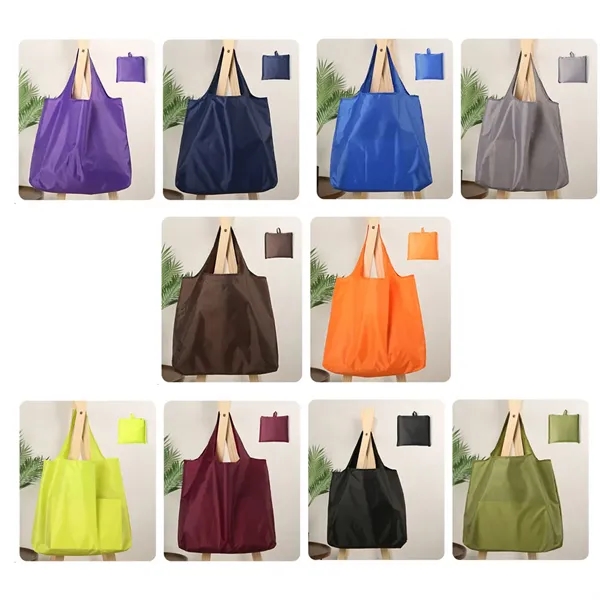 Large Waterproof Reusable Foldable Shopping Bag - Large Waterproof Reusable Foldable Shopping Bag - Image 5 of 8