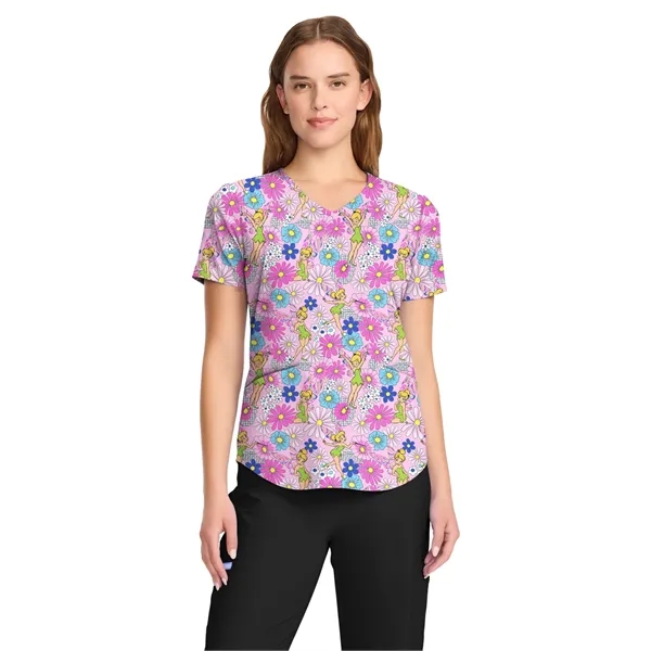 Cherokee - Tooniforms - Women's V-Neck Print Top - Cherokee - Tooniforms - Women's V-Neck Print Top - Image 5 of 11
