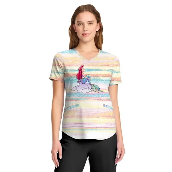 Cherokee - Tooniforms - Women's V-Neck Print Top - Cherokee - Tooniforms - Women's V-Neck Print Top - Image 7 of 11