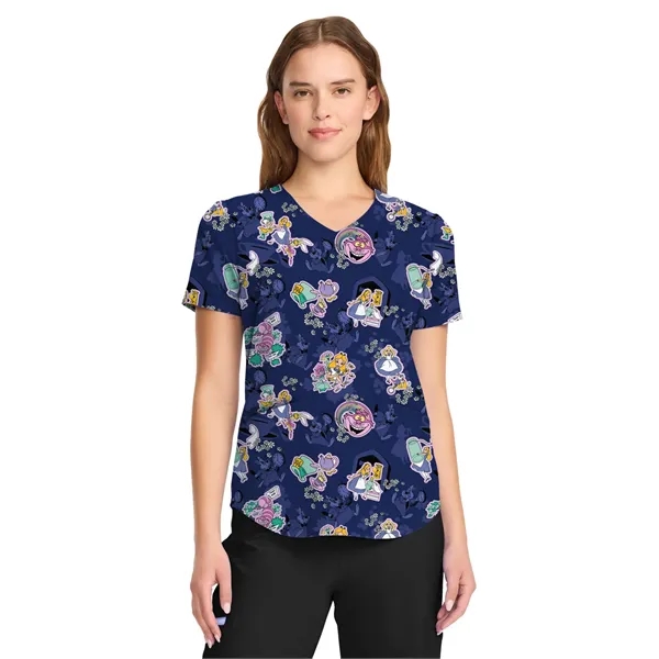 Cherokee - Tooniforms - Women's V-Neck Print Top - Cherokee - Tooniforms - Women's V-Neck Print Top - Image 11 of 11