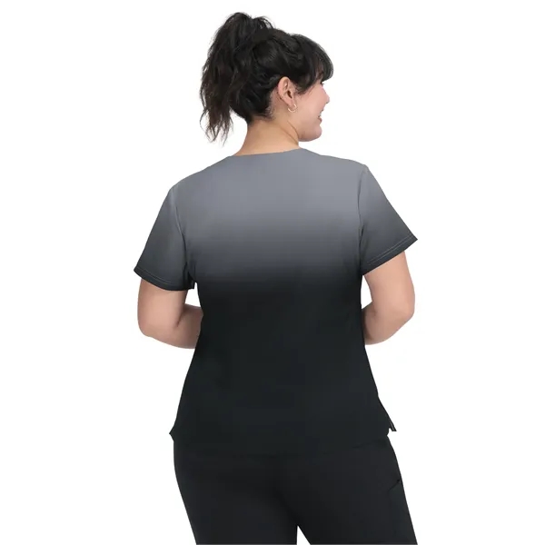 koi - Lite - Women's Two-Pocket V-Neck Ombre Print Reclai... - koi - Lite - Women's Two-Pocket V-Neck Ombre Print Reclai... - Image 1 of 3