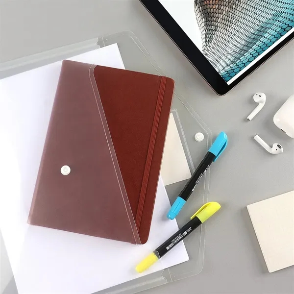 Plastic File Envelopes with Label Pocket and Snap Button - Plastic File Envelopes with Label Pocket and Snap Button - Image 2 of 4