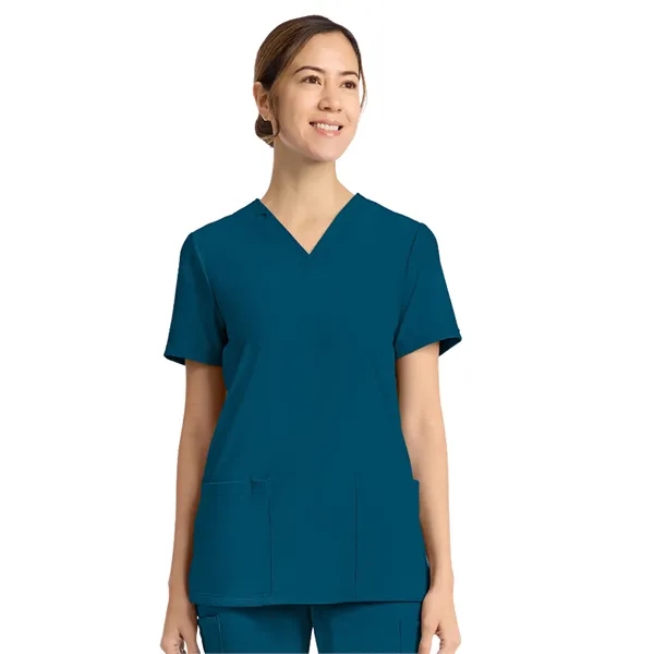 Cherokee - Cherokee Achieve - Women's 2-Pocket V-Neck Top - Cherokee - Cherokee Achieve - Women's 2-Pocket V-Neck Top - Image 3 of 25
