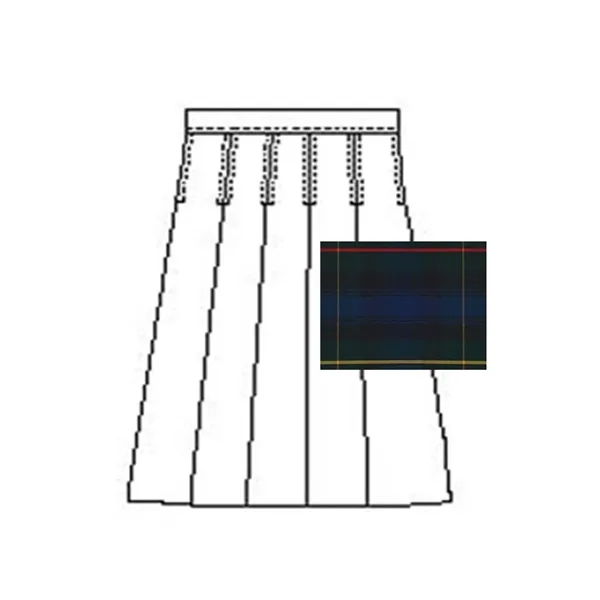 A+ Uniforms - Girls' Model 43 Blend Plaid Skirt - A+ Uniforms - Girls' Model 43 Blend Plaid Skirt - Image 3 of 8