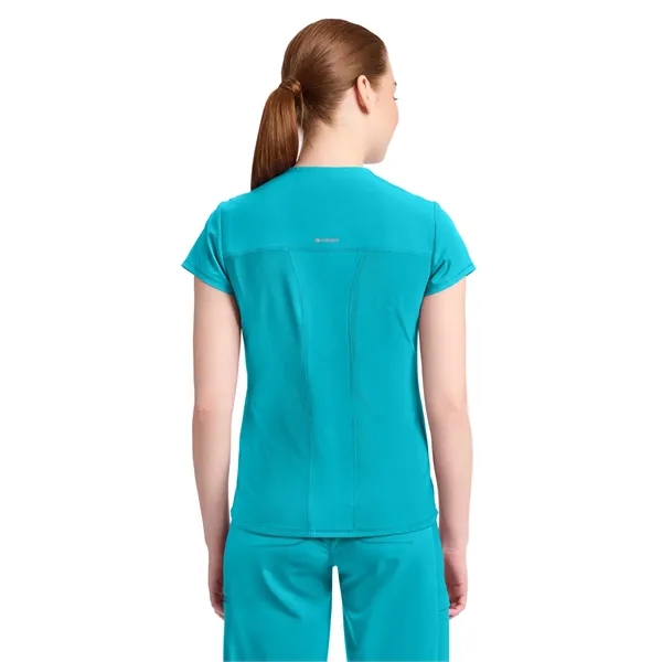 Infinity GNR8 - Women's 2-Pocket Mock-Wrap V-Neck Top - Infinity GNR8 - Women's 2-Pocket Mock-Wrap V-Neck Top - Image 1 of 17