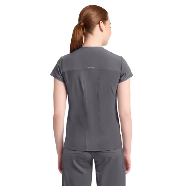 Infinity GNR8 - Women's 2-Pocket Mock-Wrap V-Neck Top - Infinity GNR8 - Women's 2-Pocket Mock-Wrap V-Neck Top - Image 10 of 17