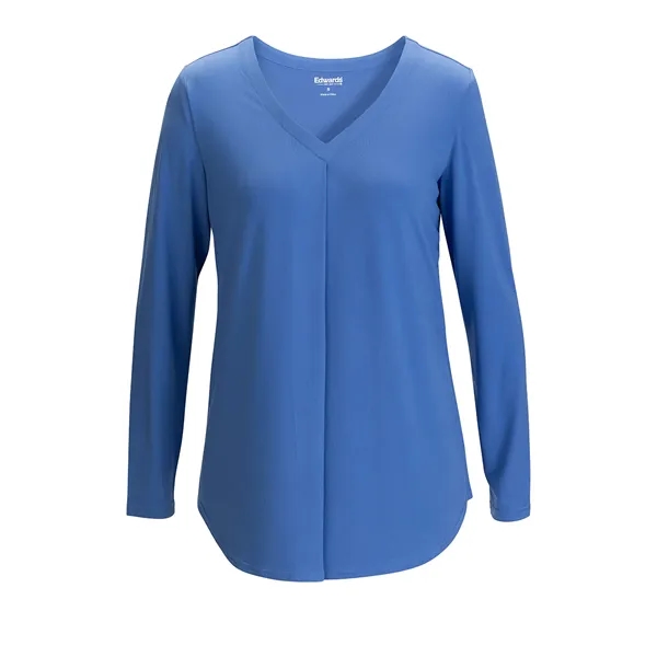 Edwards Garment - Women's Pocketless Soft Pleated Blouse - Edwards Garment - Women's Pocketless Soft Pleated Blouse - Image 4 of 10