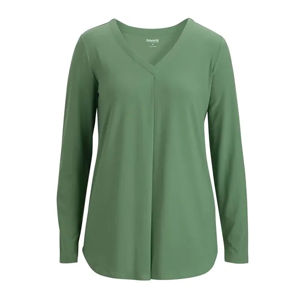 Edwards Garment - Women's Pocketless Soft Pleated Blouse - Edwards Garment - Women's Pocketless Soft Pleated Blouse - Image 6 of 10