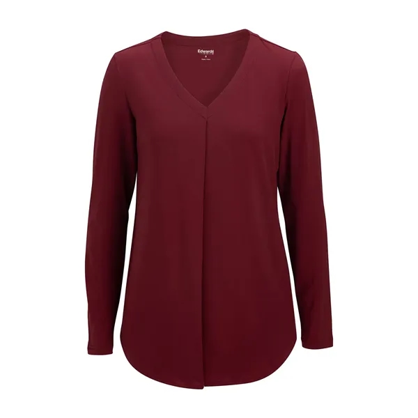 Edwards Garment - Women's Pocketless Soft Pleated Blouse - Edwards Garment - Women's Pocketless Soft Pleated Blouse - Image 8 of 10