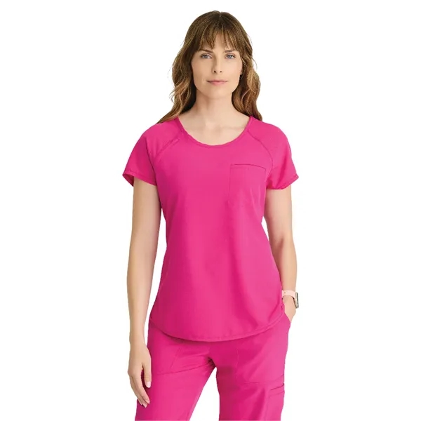 Barco One - Women's One-Pocket Tuck-In Swing Scrub Top - Barco One - Women's One-Pocket Tuck-In Swing Scrub Top - Image 3 of 3