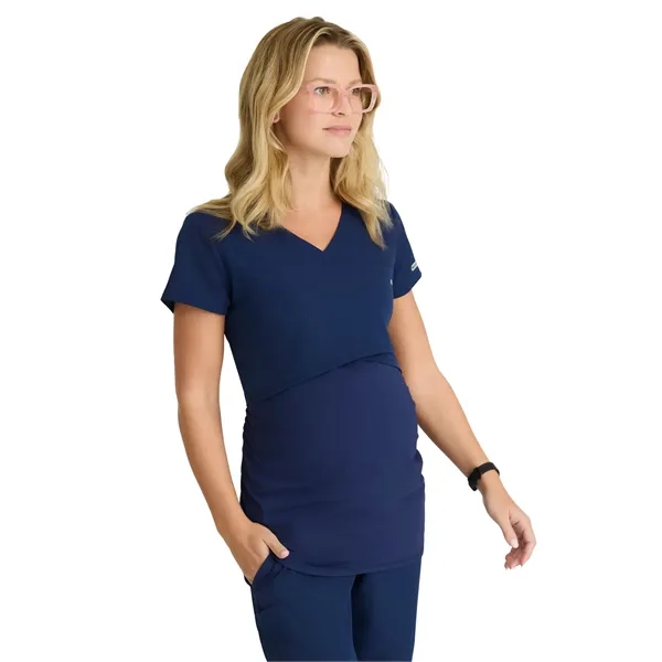 Skechers - Women's One-Pocket Banded V-Neck Bloom Materni... - Skechers - Women's One-Pocket Banded V-Neck Bloom Materni... - Image 3 of 5