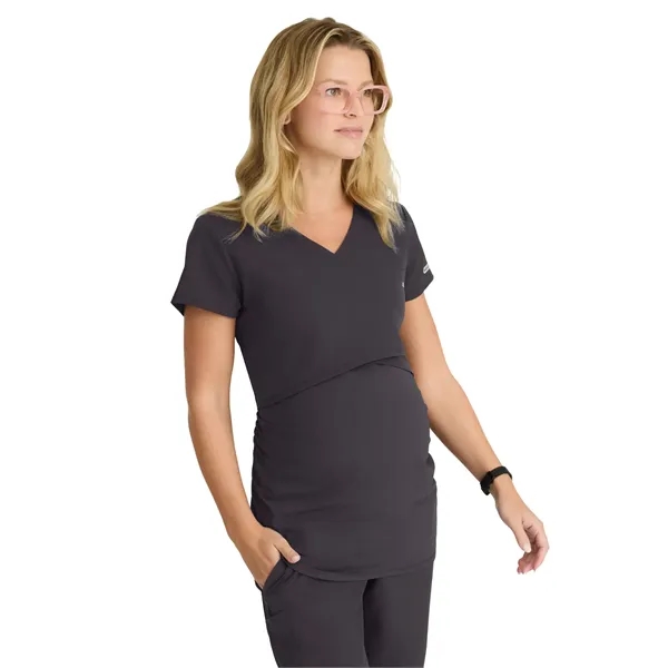 Skechers - Women's One-Pocket Banded V-Neck Bloom Materni... - Skechers - Women's One-Pocket Banded V-Neck Bloom Materni... - Image 5 of 5