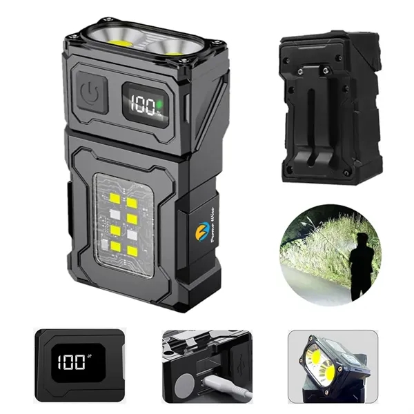 Rechargeable Digital Power LED Light Flashlight - Rechargeable Digital Power LED Light Flashlight - Image 0 of 7