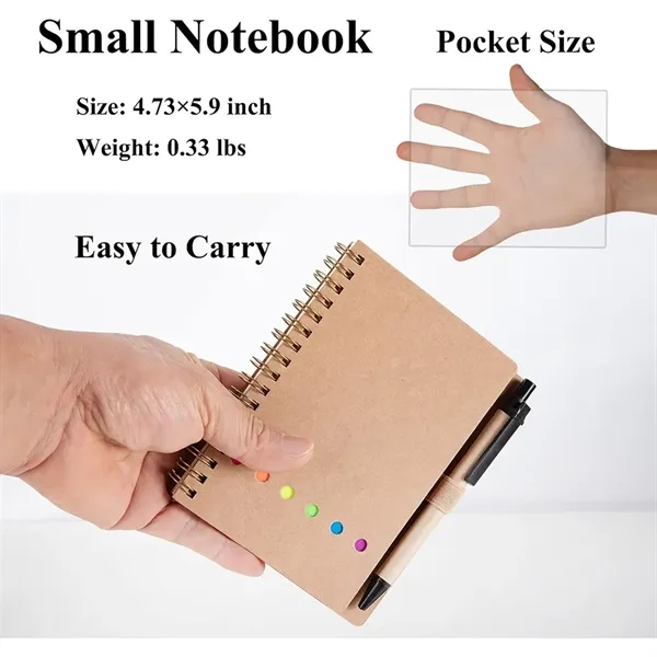 Spiral Notebook With Sticky Notes And Pen - Spiral Notebook With Sticky Notes And Pen - Image 2 of 3