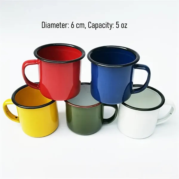 Colored Enamel Cup With LOGO Old-Fashioned Large Teapot - Colored Enamel Cup With LOGO Old-Fashioned Large Teapot - Image 1 of 1