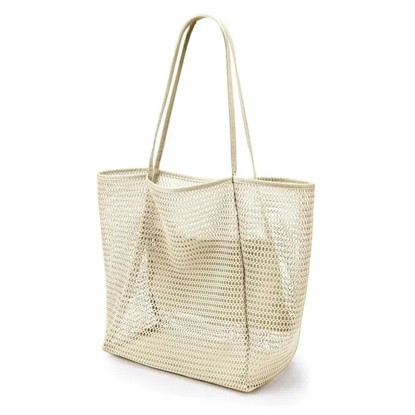 Foldable Mesh Beach Tote Bag - Foldable Mesh Beach Tote Bag - Image 3 of 7