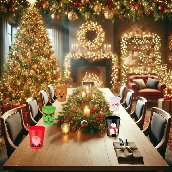 16oz Plastic Christmas Cup - 16oz Plastic Christmas Cup - Image 6 of 6