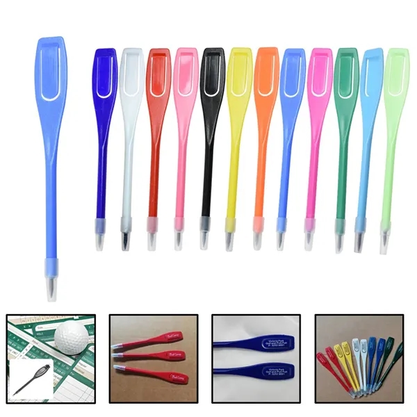 Square Handle Plastic Golf Pencils Clips - Square Handle Plastic Golf Pencils Clips - Image 1 of 14