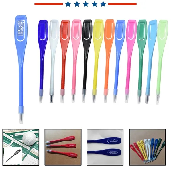 Square Handle Plastic Golf Pencils Clips - Square Handle Plastic Golf Pencils Clips - Image 0 of 14