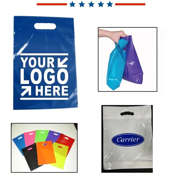 Die-cut handle plastic bag - Die-cut handle plastic bag - Image 0 of 9