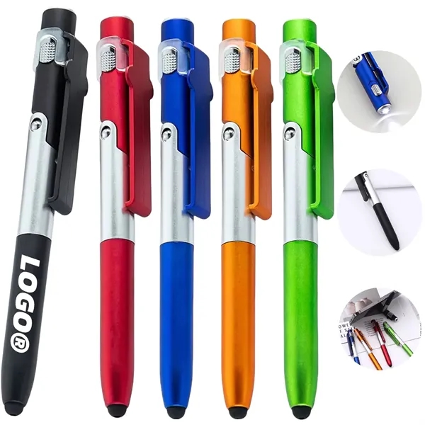 In Stock Multifunction LED Stylus Pen Phone Stand Clip - In Stock Multifunction LED Stylus Pen Phone Stand Clip - Image 0 of 5