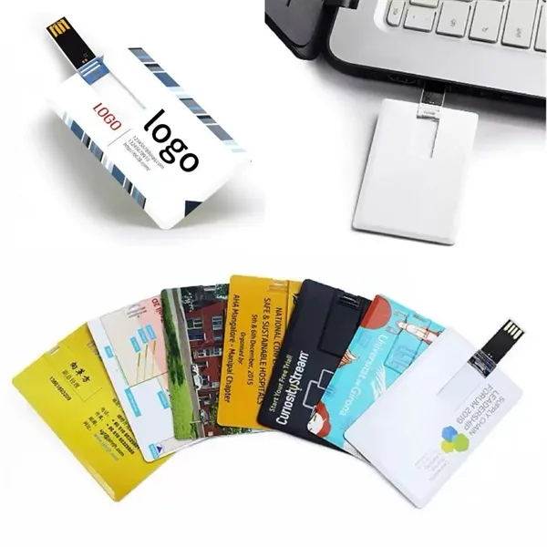 Card-Shaped Usb Flash Drive - Card-Shaped Usb Flash Drive - Image 0 of 1
