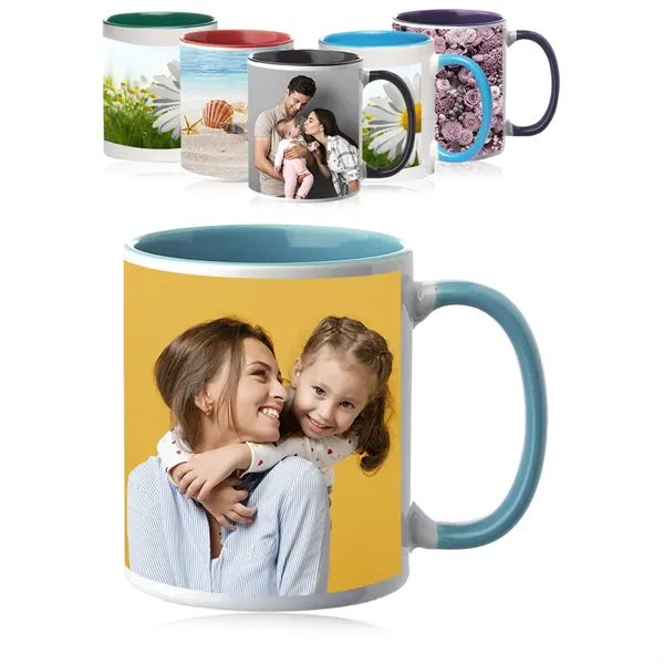 11 oz. Bright Two-Tone Sublimation Custom Mug - 11 oz. Bright Two-Tone Sublimation Custom Mug - Image 0 of 6