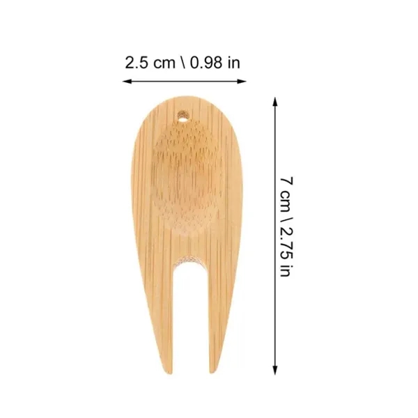 Eco-Friendly Wooden Golf Divot Repair Tool - Eco-Friendly Wooden Golf Divot Repair Tool - Image 1 of 5