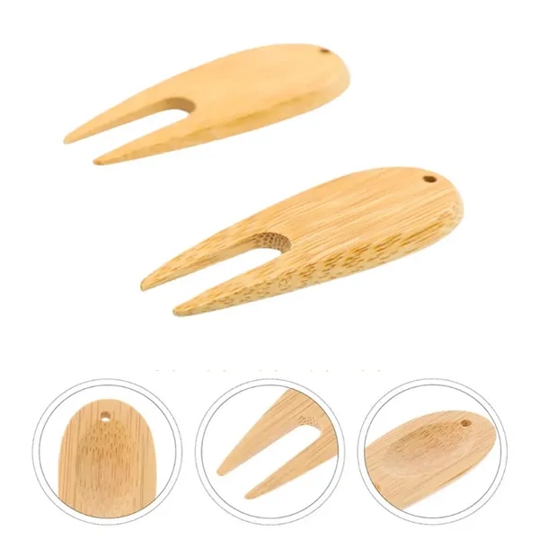 Eco-Friendly Wooden Golf Divot Repair Tool - Eco-Friendly Wooden Golf Divot Repair Tool - Image 2 of 5