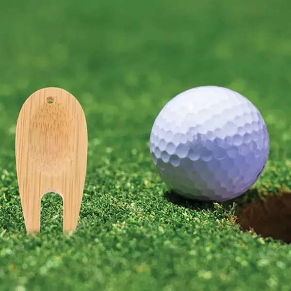 Eco-Friendly Wooden Golf Divot Repair Tool - Eco-Friendly Wooden Golf Divot Repair Tool - Image 4 of 5