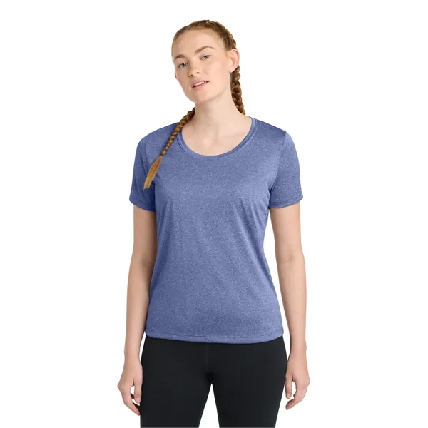 Sport-Tek Women's Heather Contender Scoop Neck Tee. - Sport-Tek Women's Heather Contender Scoop Neck Tee. - Image 16 of 39