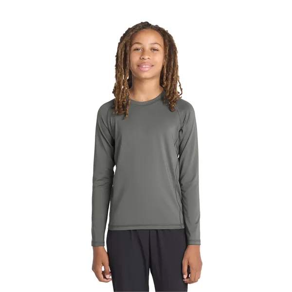 Sport-Tek Youth Long Sleeve Rashguard Tee. - Sport-Tek Youth Long Sleeve Rashguard Tee. - Image 4 of 19