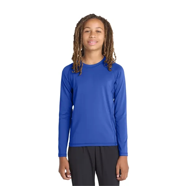 Sport-Tek Youth Long Sleeve Rashguard Tee. - Sport-Tek Youth Long Sleeve Rashguard Tee. - Image 9 of 19
