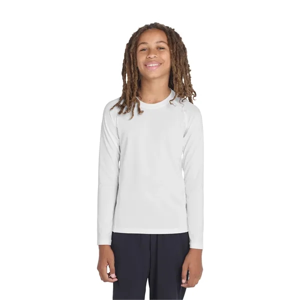 Sport-Tek Youth Long Sleeve Rashguard Tee. - Sport-Tek Youth Long Sleeve Rashguard Tee. - Image 13 of 19