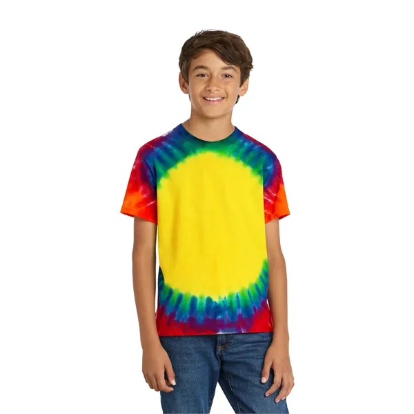 Port & Co Youth Window Tie-Dye Tee. - Port & Co Youth Window Tie-Dye Tee. - Image 0 of 4