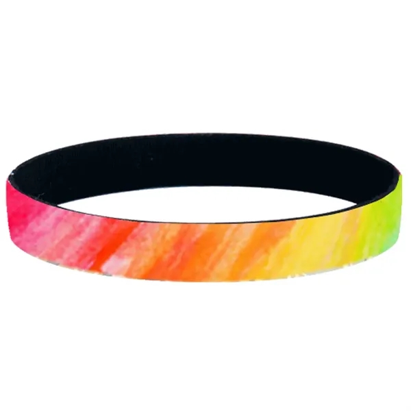 Custom Full Color 1/2" Neoprene Wristbands - Custom Full Color 1/2" Neoprene Wristbands - Image 1 of 1