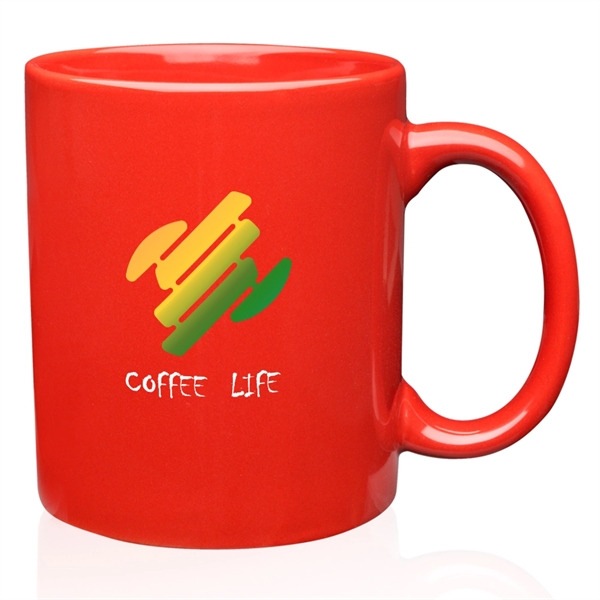 11 oz. Economy Ceramic Coffee Mugs, Corporate gift Drinkware - 11 oz. Economy Ceramic Coffee Mugs, Corporate gift Drinkware - Image 5 of 33