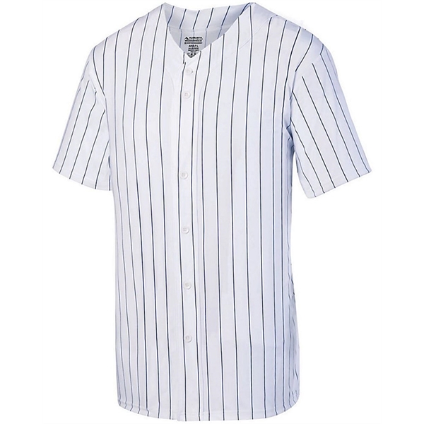 Augusta Sportswear Youth Pinstripe Full Button Baseball J... - Augusta Sportswear Youth Pinstripe Full Button Baseball J... - Image 0 of 4