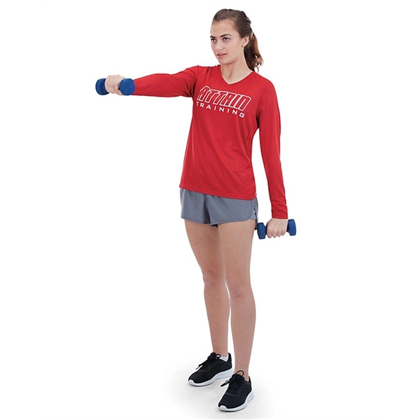 Augusta Sportswear Women's Attain Wicking Long Sleeve V-N...