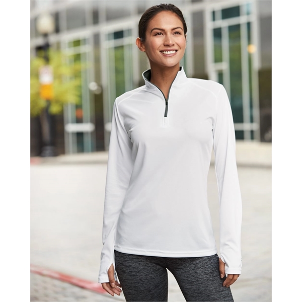 Badger Women's B-Core Quarter-Zip Pullover - Badger Women's B-Core Quarter-Zip Pullover - Image 6 of 22