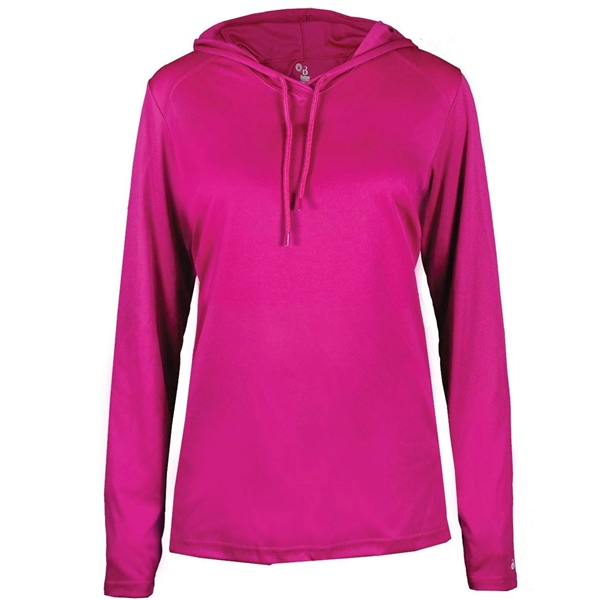 Badger Women's B-Core Long Sleeve Hooded T-Shirt - Badger Women's B-Core Long Sleeve Hooded T-Shirt - Image 14 of 21