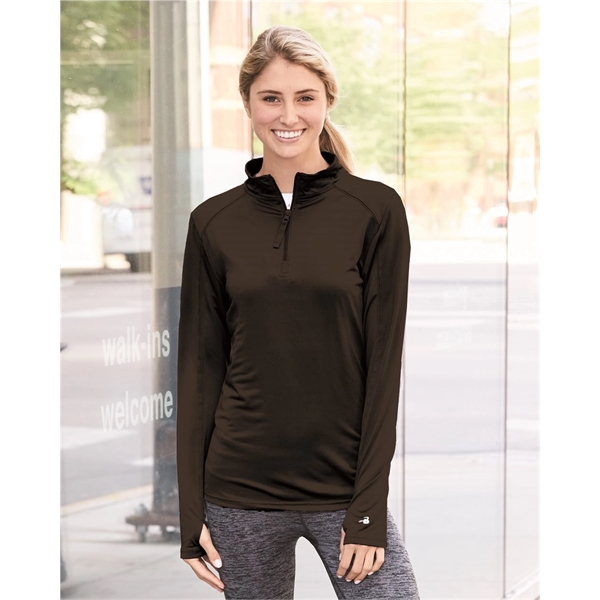 Badger Women's Lightweight Quarter-Zip Pullover - Badger Women's Lightweight Quarter-Zip Pullover - Image 0 of 33