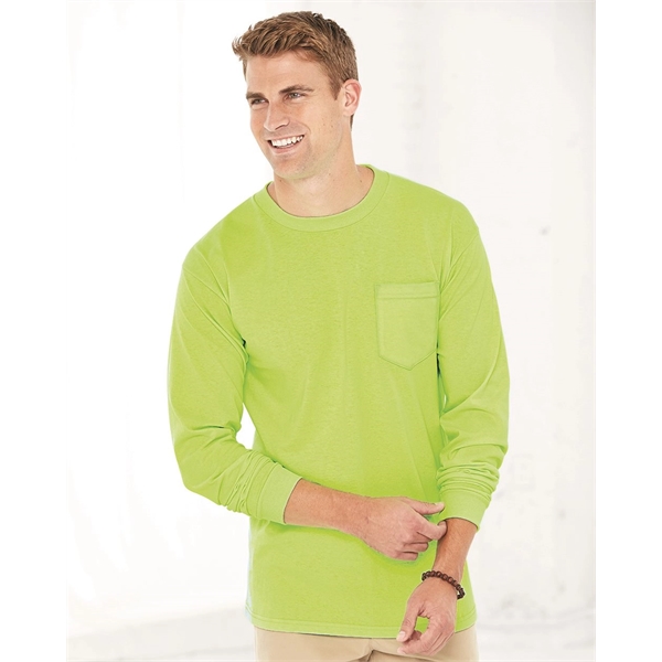 Bayside Union-Made Long Sleeve Pocket T-Shirt - Bayside Union-Made Long Sleeve Pocket T-Shirt - Image 0 of 18