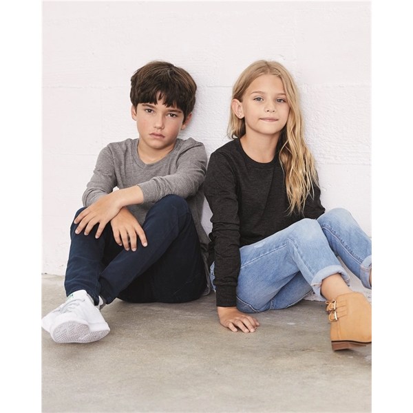 BELLA + CANVAS Youth Jersey Long Sleeve Tee - BELLA + CANVAS Youth Jersey Long Sleeve Tee - Image 12 of 54