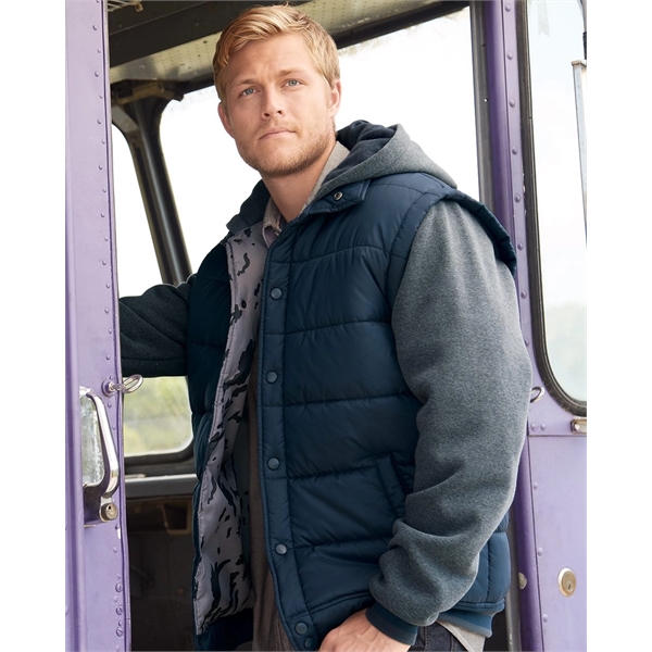 Burnside Nylon Vest with Fleece Sleeves - Burnside Nylon Vest with Fleece Sleeves - Image 0 of 10