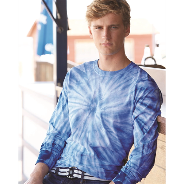 Dyenomite Cyclone Pinwheel Tie-Dyed Long Sleeve T-Shirt - Dyenomite Cyclone Pinwheel Tie-Dyed Long Sleeve T-Shirt - Image 0 of 19